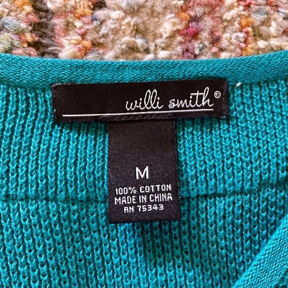 Willi Smith Ruffle Cardigan Sweater Size Medium - Picture 4 of 4